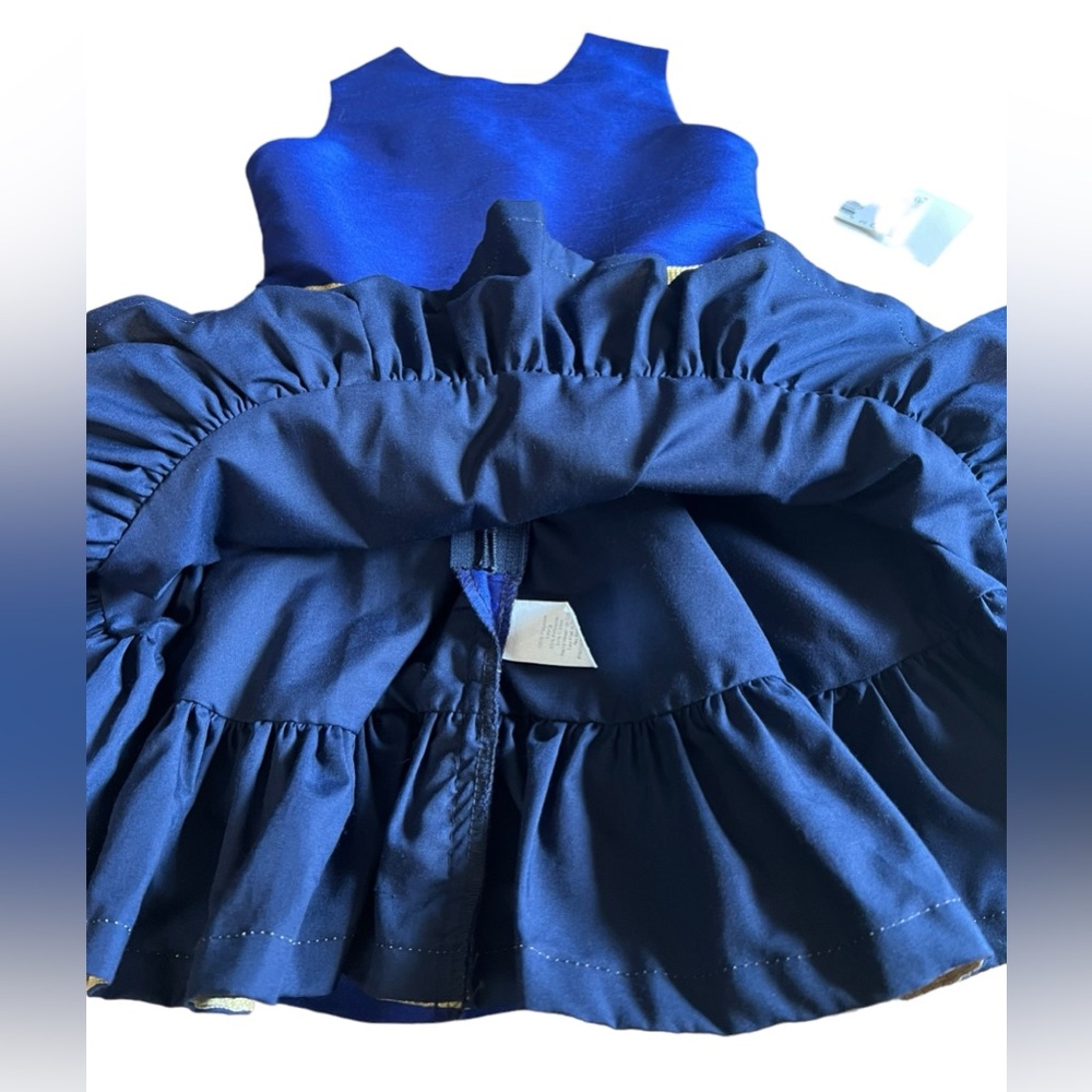 NWT FIVELOAVES TWOFISH x Nordstrom Girls 3 Blue Sleeveless Dress Made in CA, USA - Picture 6 of 11
